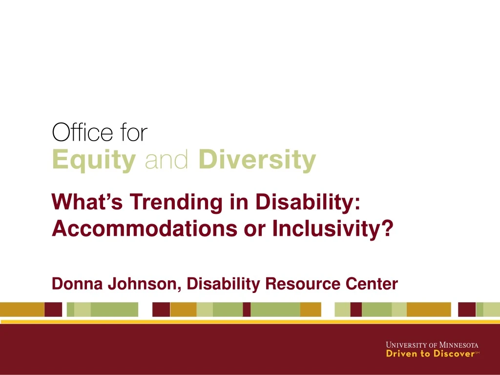 what s trending in disability accommodations n.
