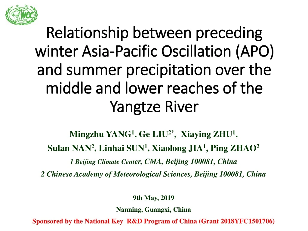 relationship between preceding winter asia n.