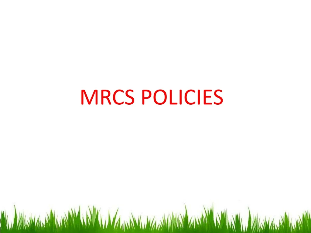 mrcs policies n.
