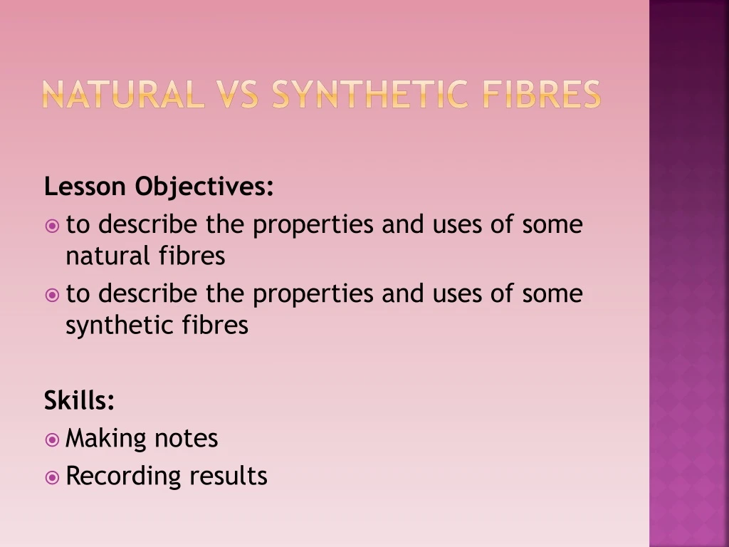 presentation on natural fibres