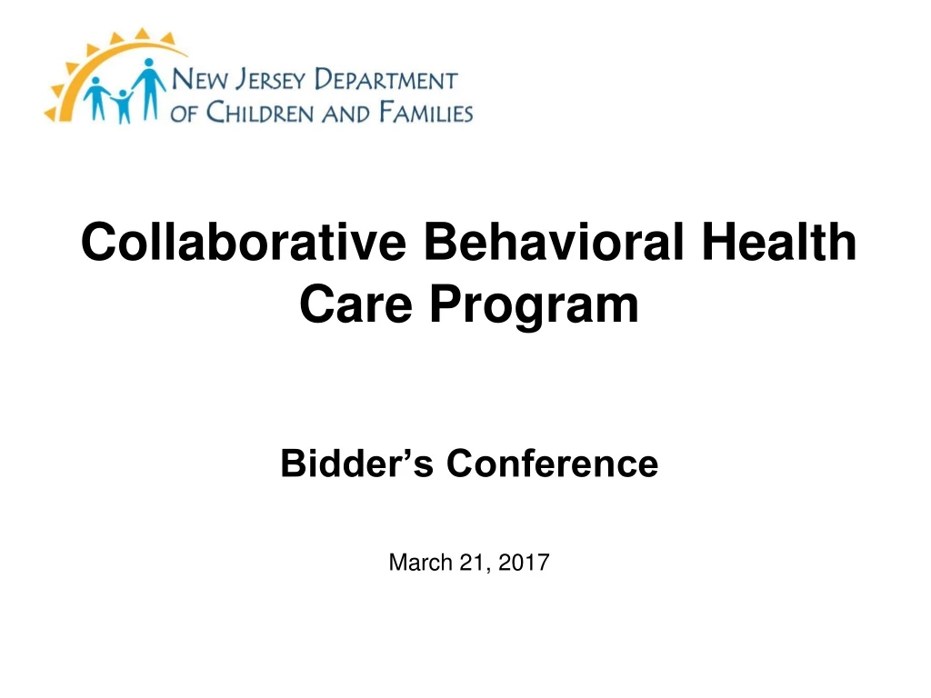 PPT - Collaborative Behavioral Health Care Program PowerPoint Presentation - ID:8999391