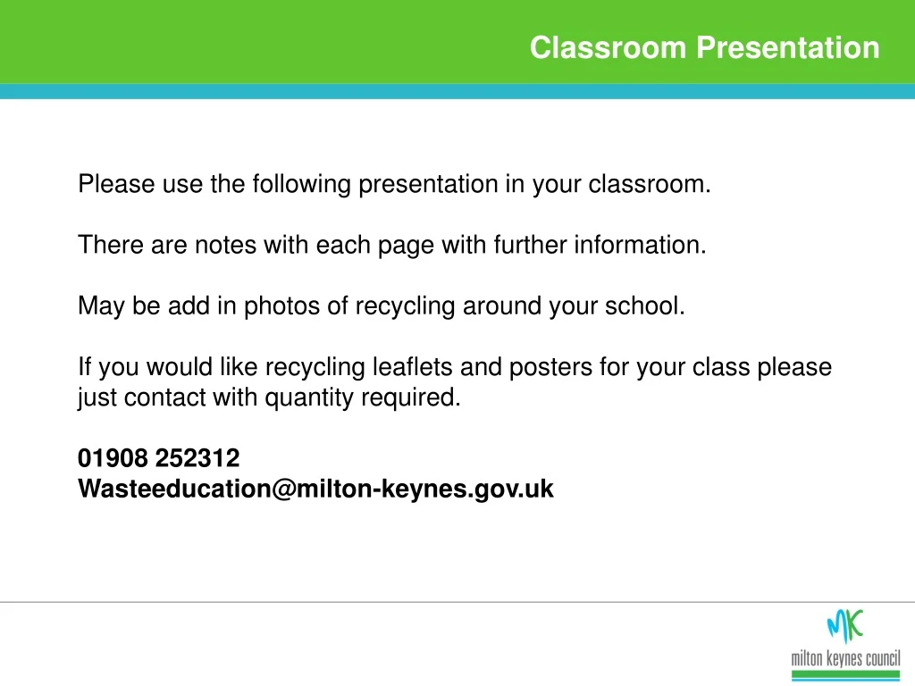 classroom presentation slideshare