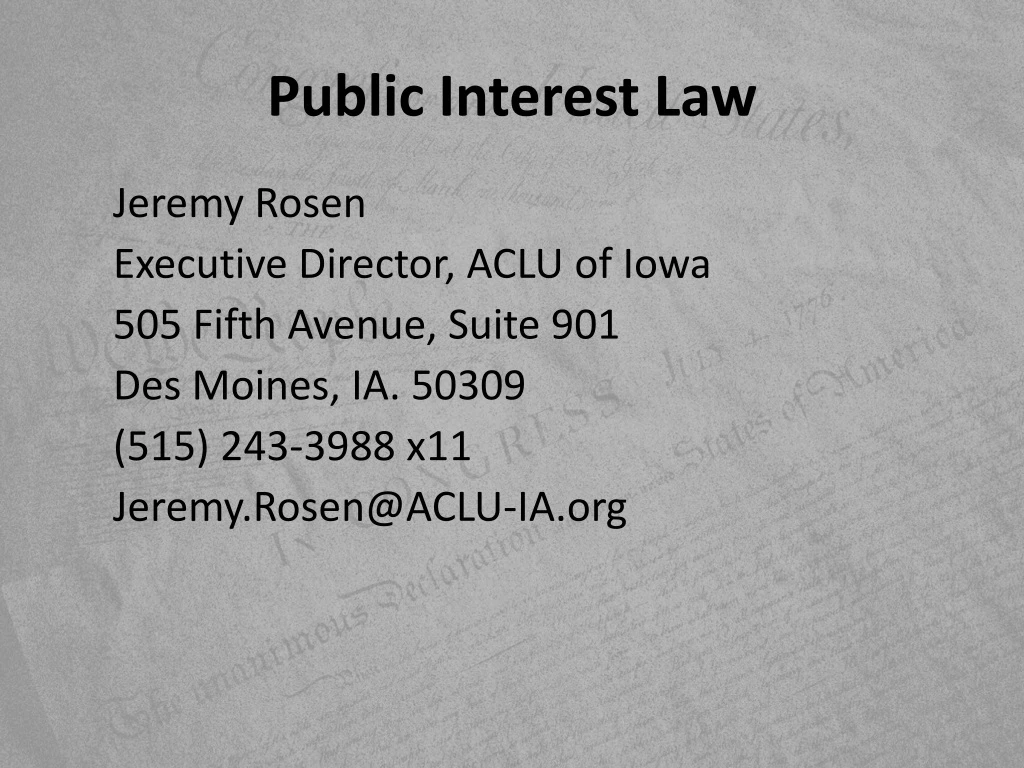 public interest law n.