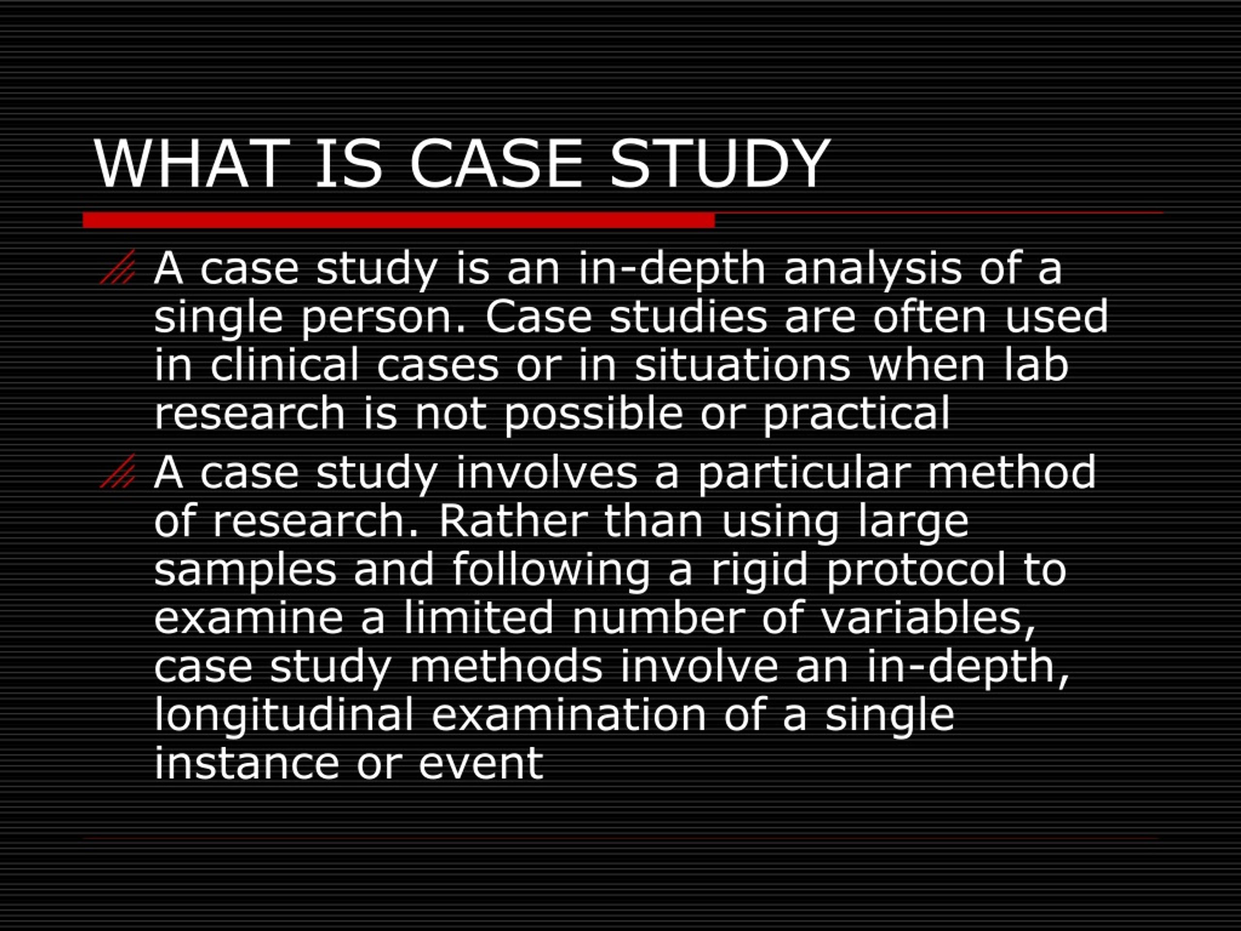 case study us history definition