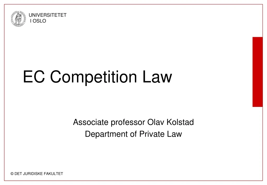 PPT - EC Competition Law PowerPoint Presentation, Free Download - ID ...