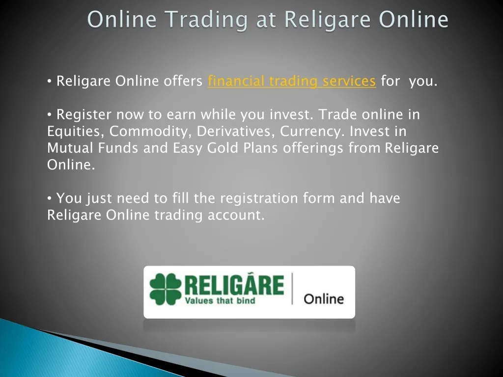 online trading at religare online n.