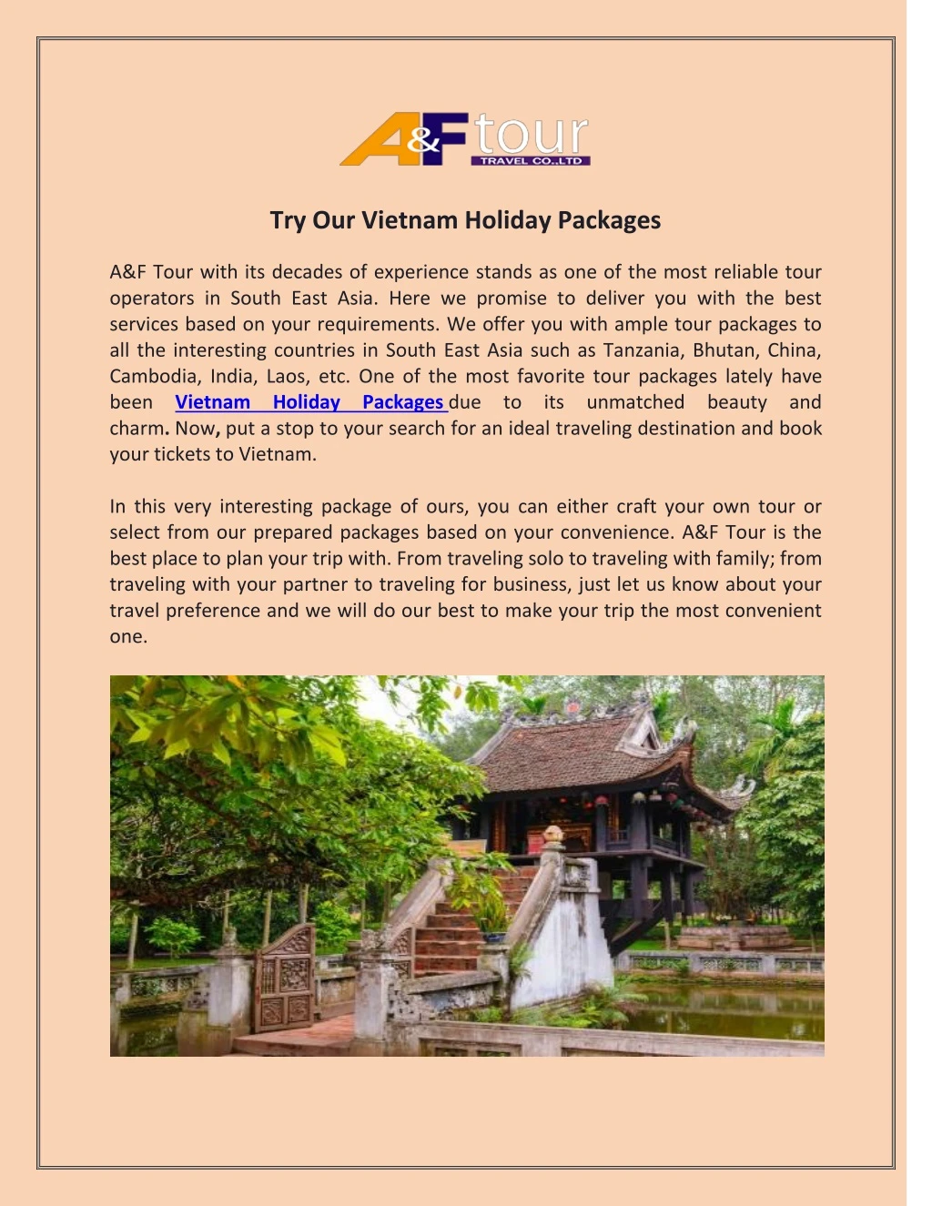 try our vietnam holiday packages n.