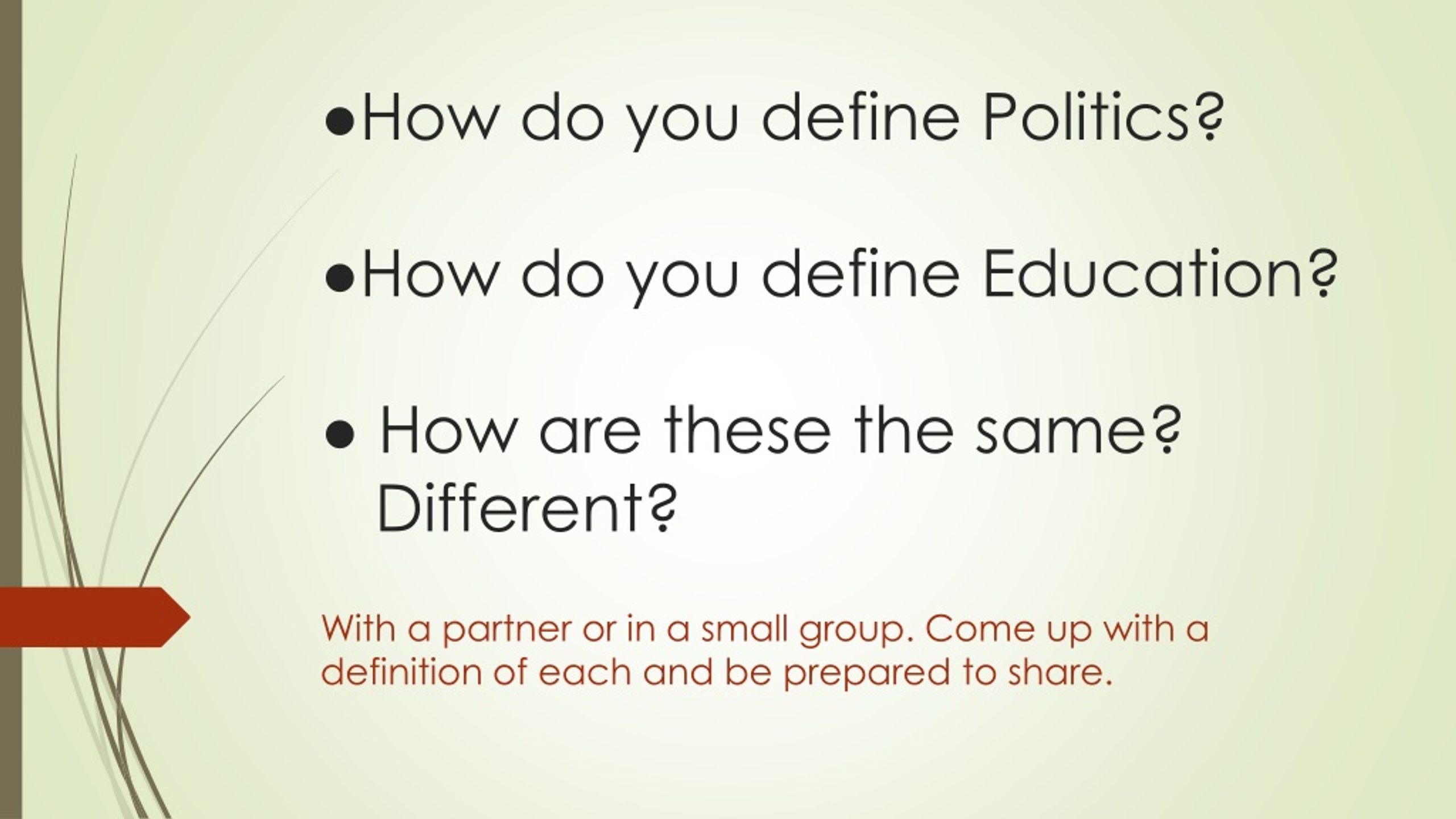 define political education