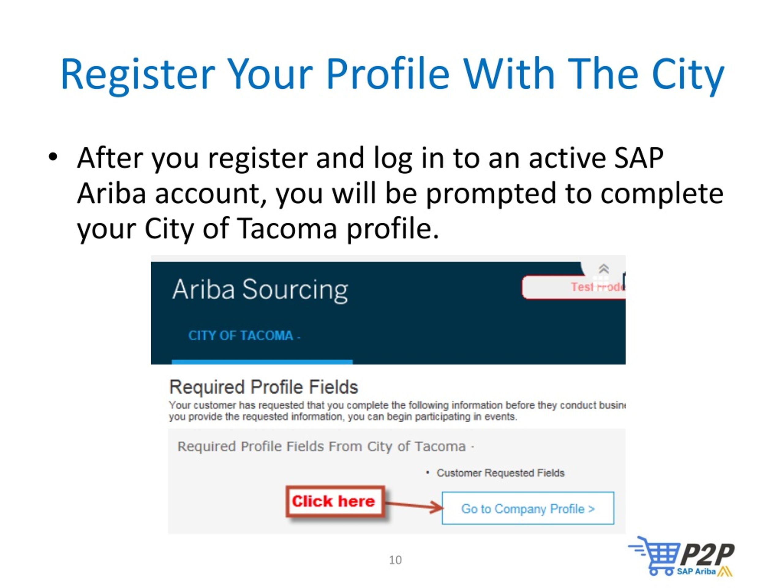 PPT SAP Ariba Overview and Supplier Registration Process PowerPoint