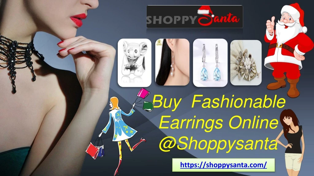buy fashionable earrings online @shoppysanta n.