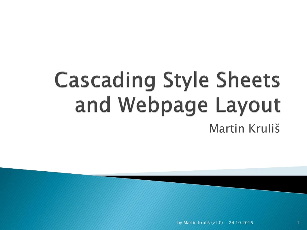 cascading style sheets and webpage layout n.