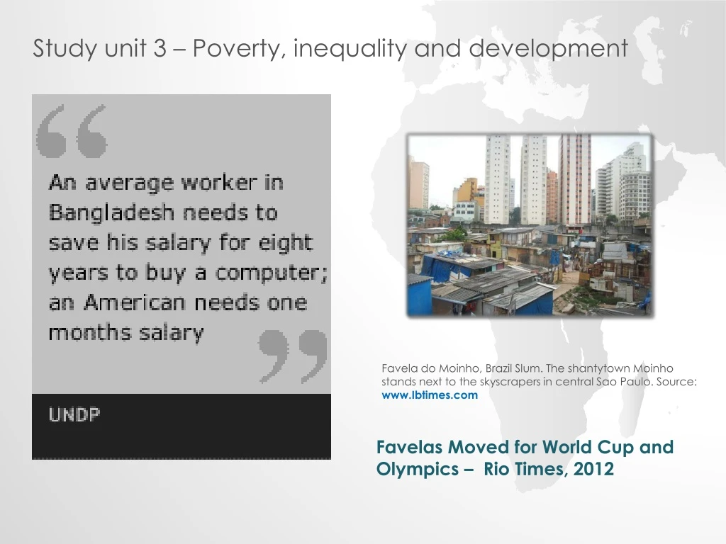 PPT - Study Unit 3 – Poverty, Inequality And Development PowerPoint ...