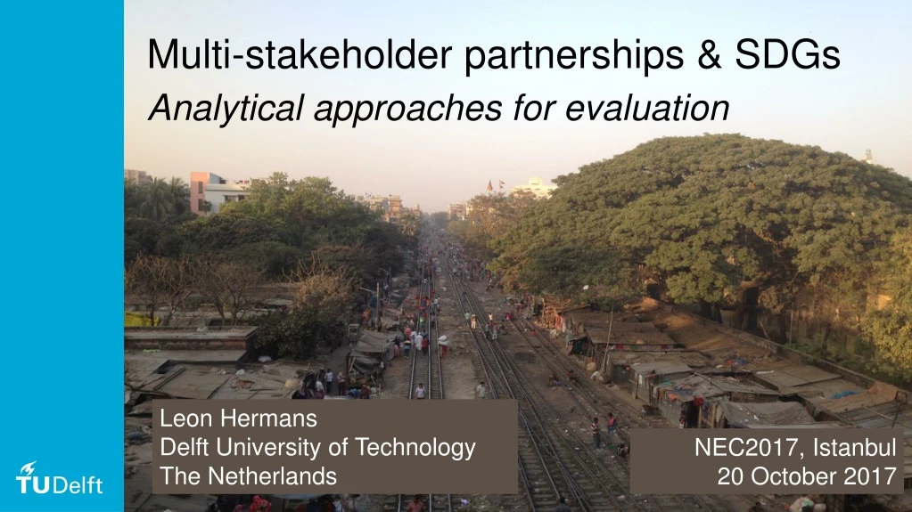 PPT - Multi-stakeholder Partnerships & SDGs Analytical Approaches For ...