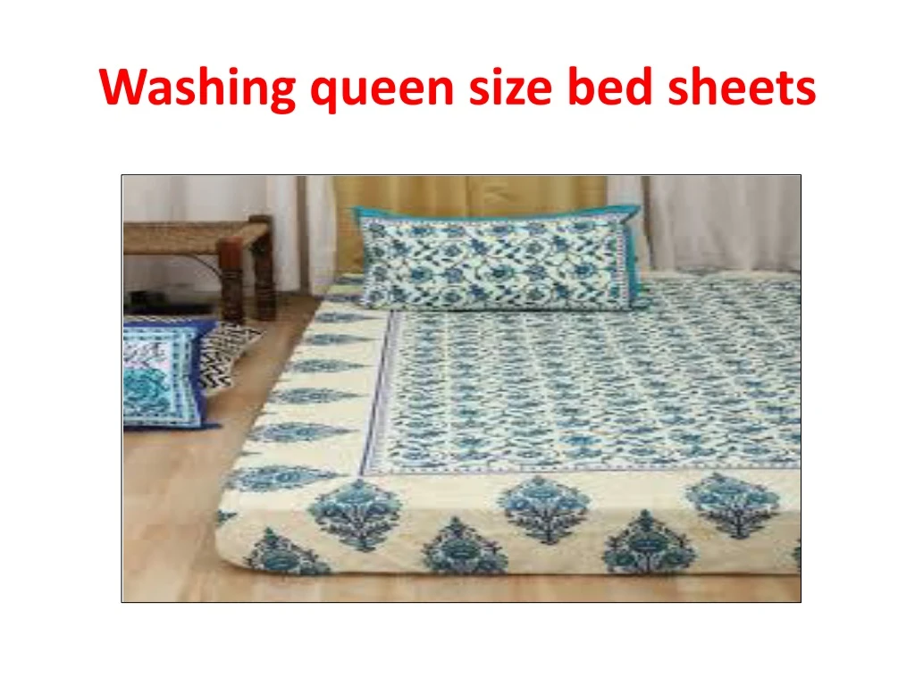 washing queen size bed sheets n.