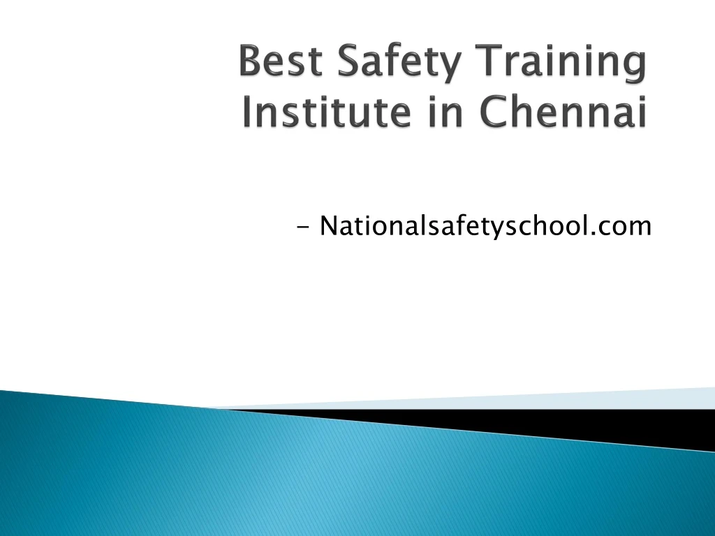 best safety training institute in chennai n.