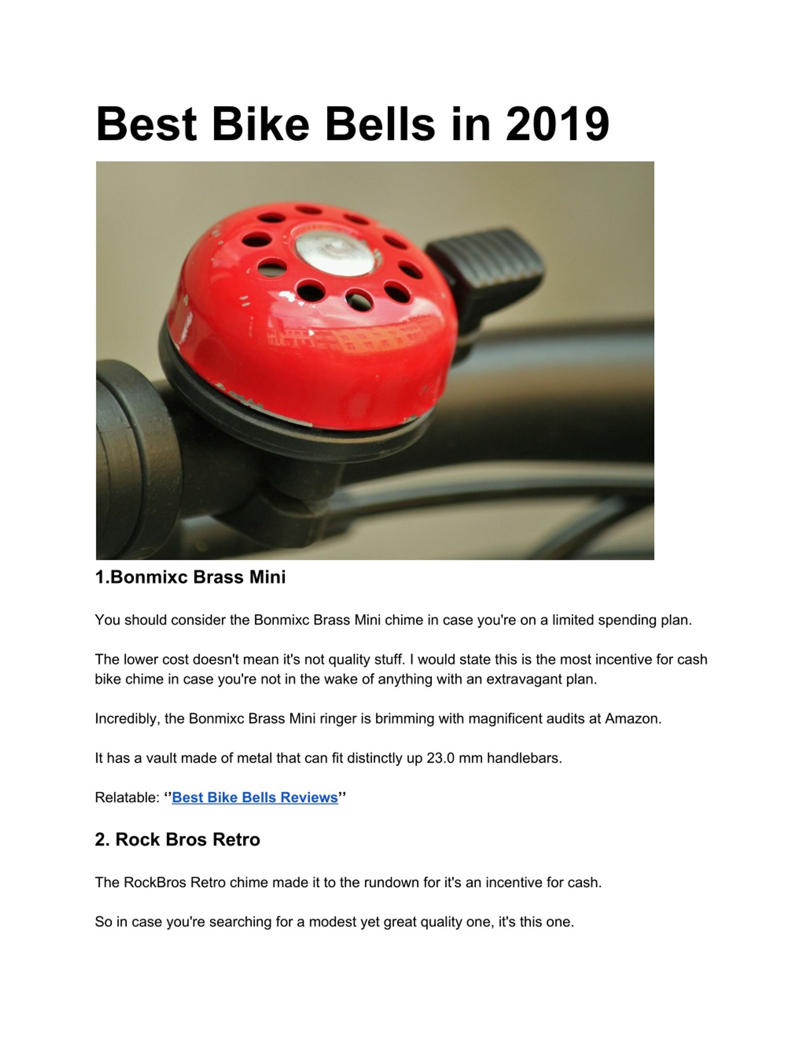 Bonmixc sales bike bell