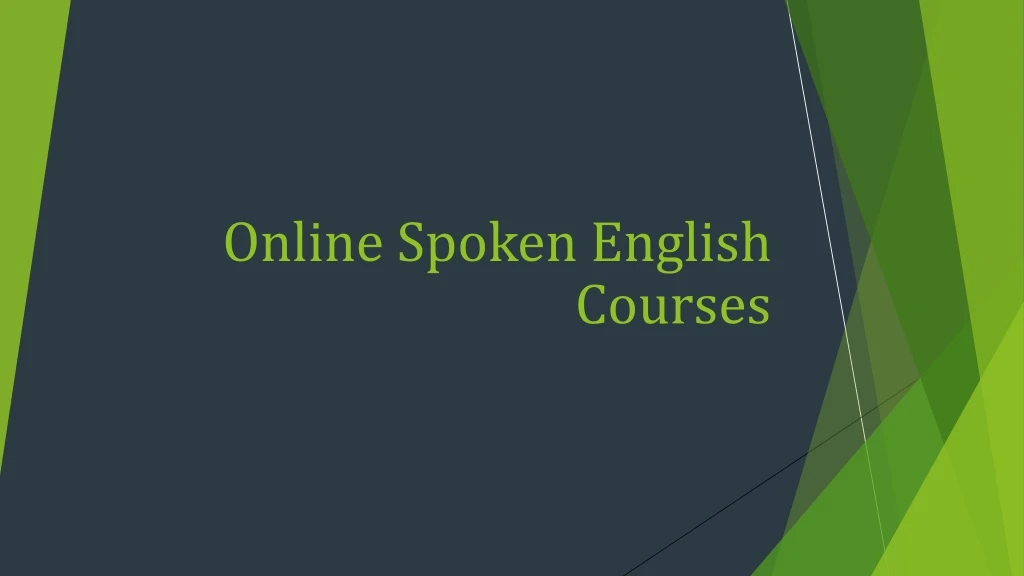 online spoken english n.