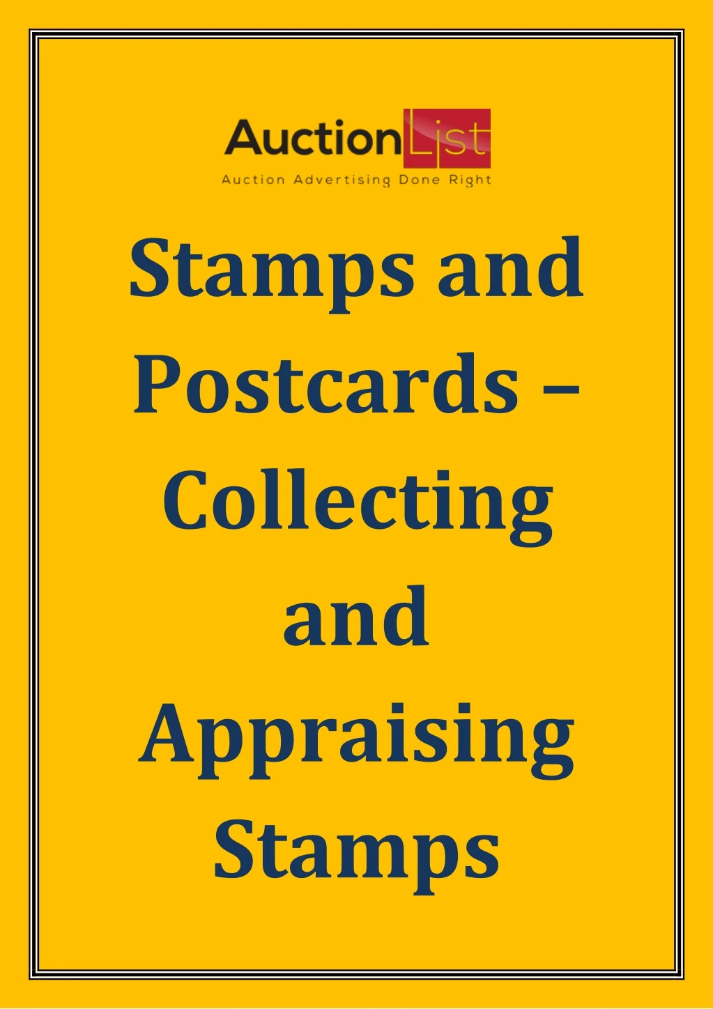 stamps and postcards collecting and appraising n.