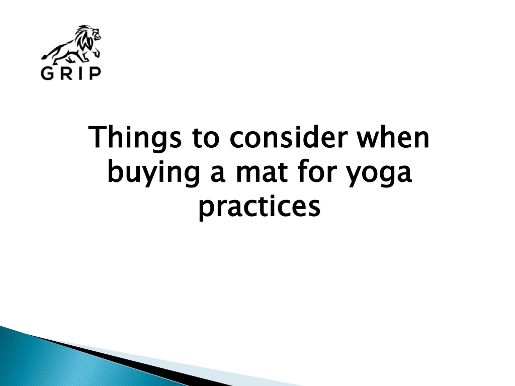 things to consider when buying a mat for yoga n.