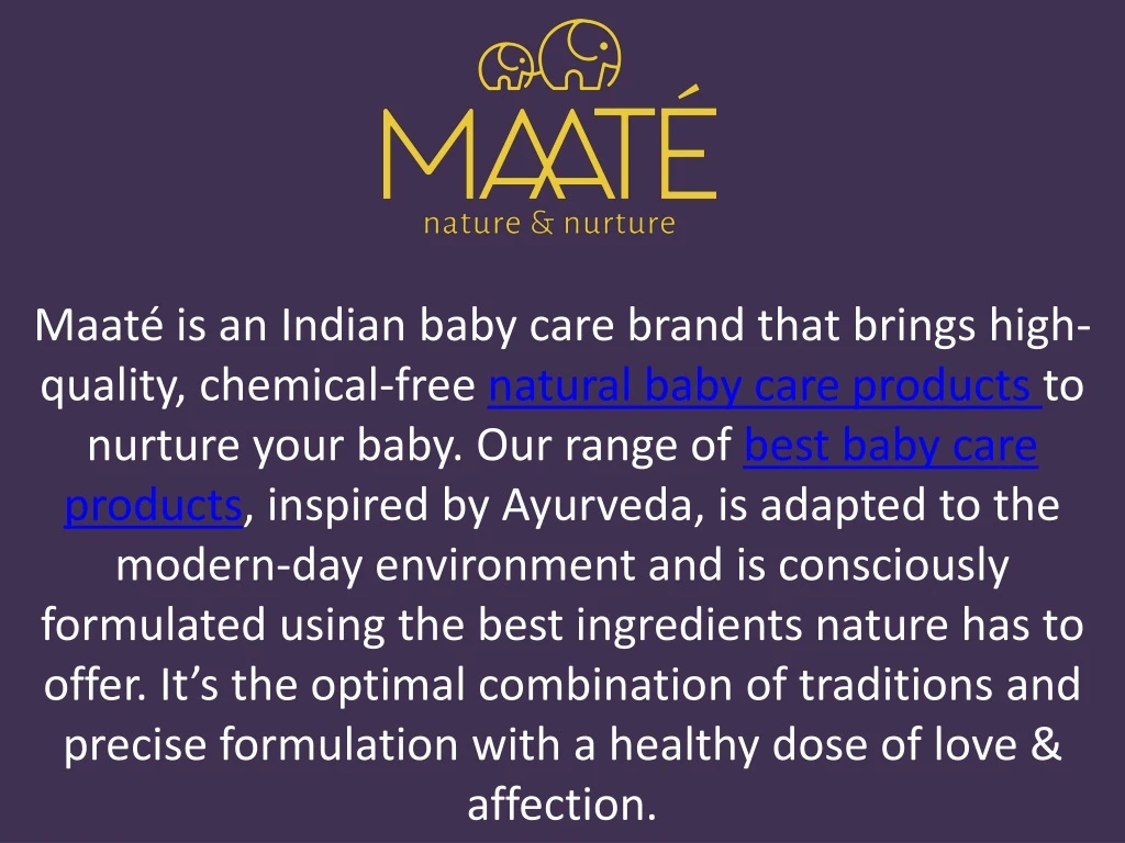 maat is an indian baby care brand that brings n.
