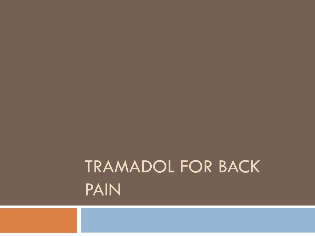 tramadol for back pain n.