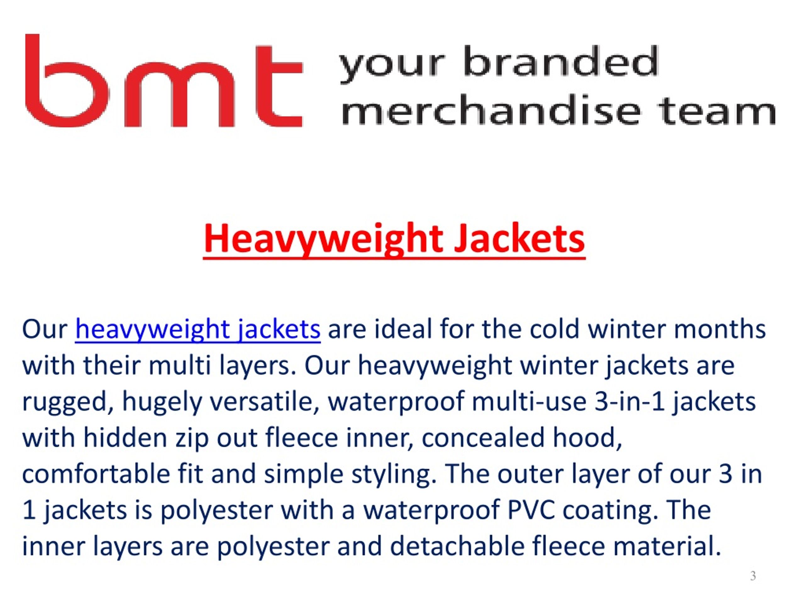 Heavyweight Winter Jackets