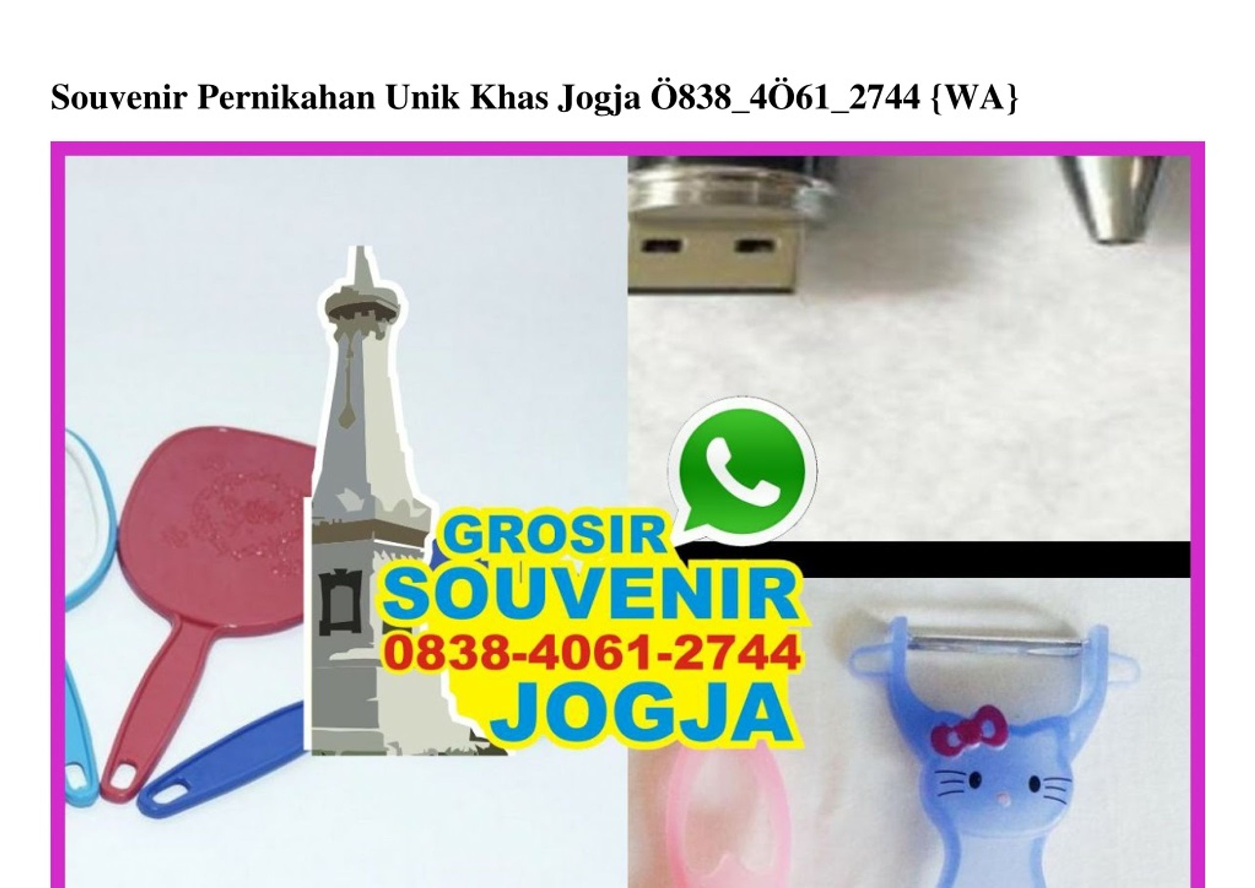 Ppt Souvenir Pernikahan Unik Khas Jogja Ô838 4Ô61 2744 Wa Powerpoint Presentation Id9052249 2798