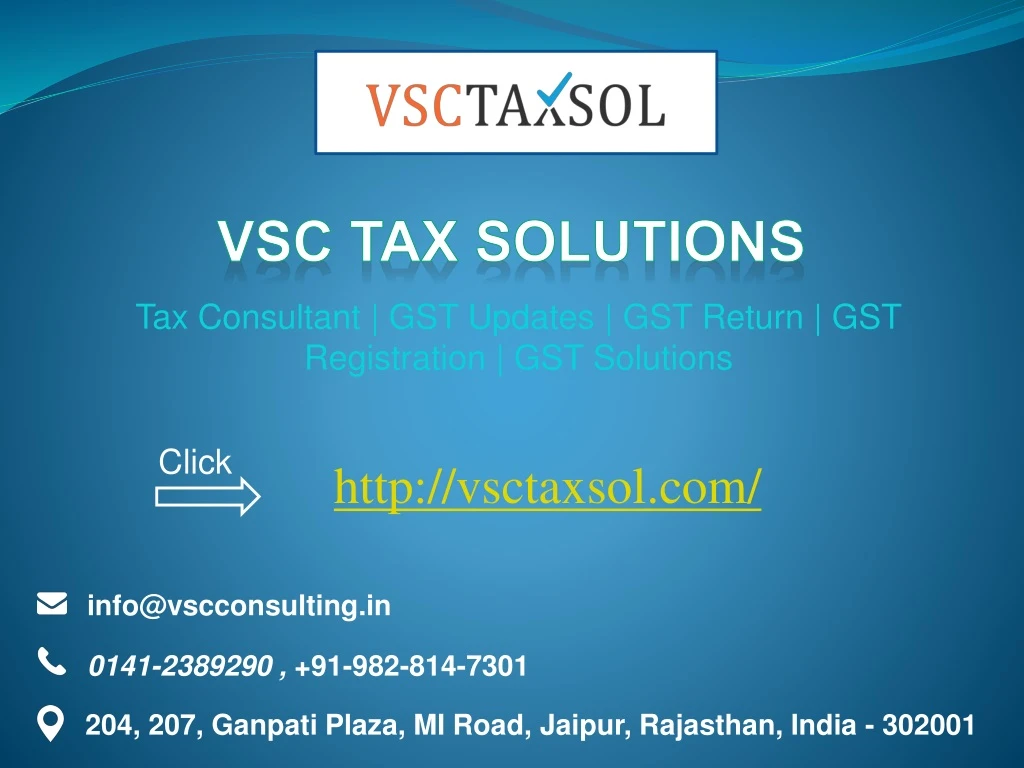tax consultant gst updates gst return n.