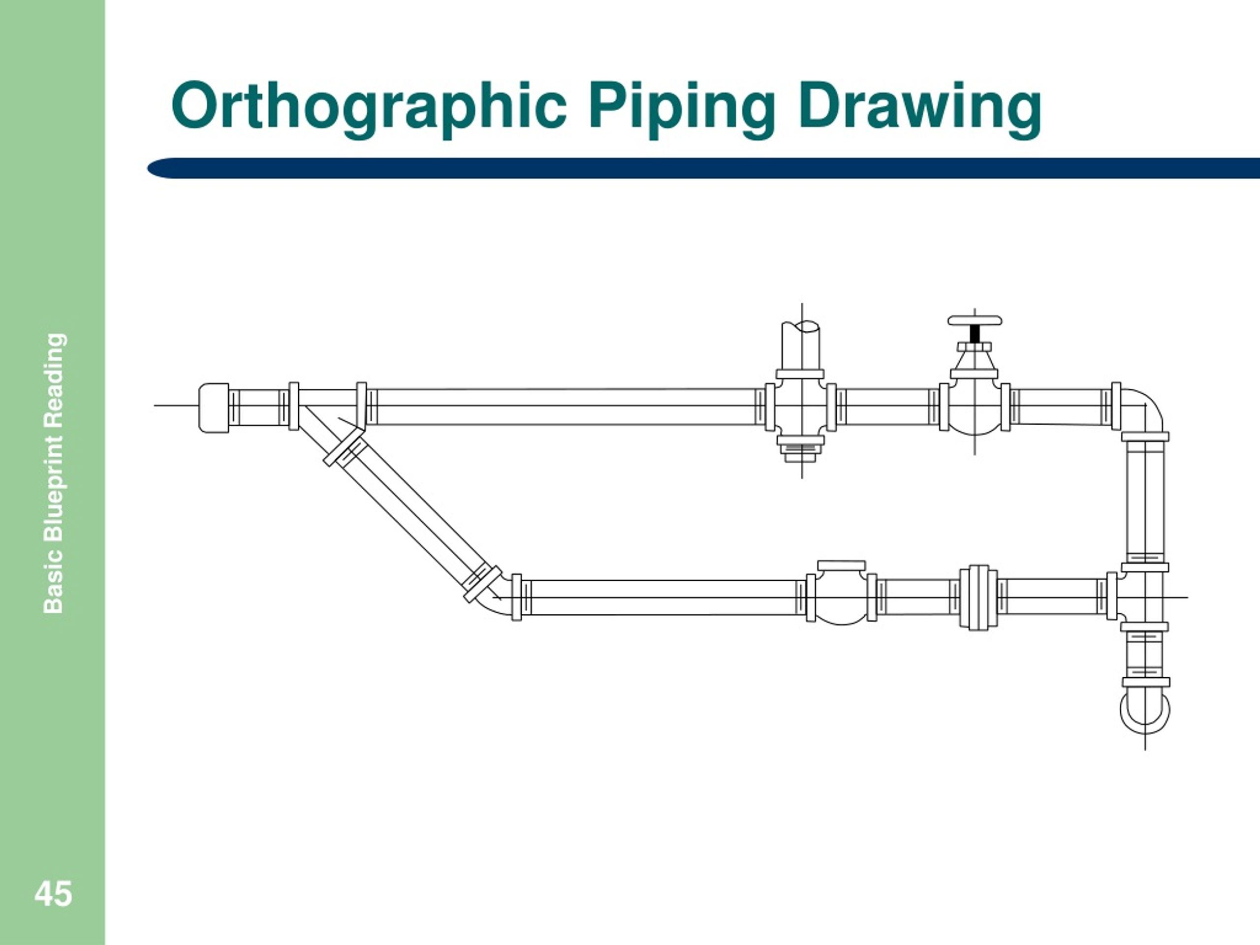 Piping orthographic drawing symbols kloology
