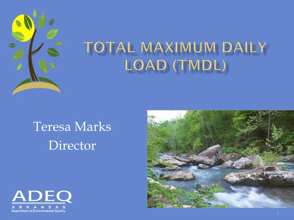 Ppt Total Maximum Daily Load Tmdl Powerpoint Presentation Free Download Id9068674 5004