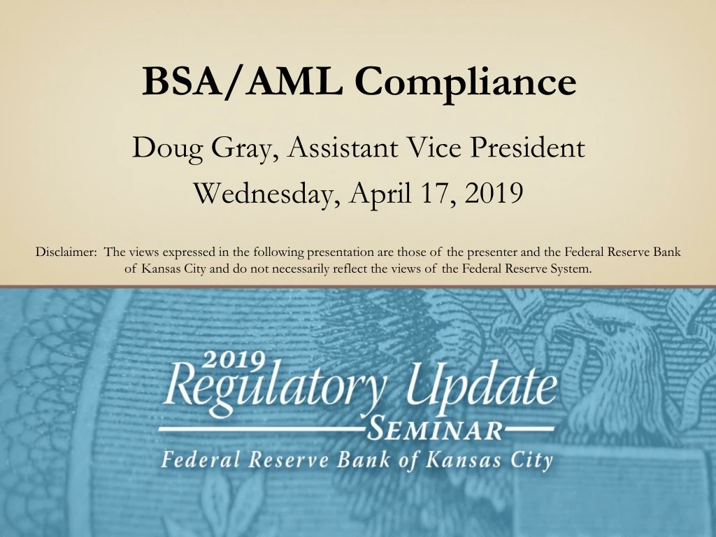 PPT - BSA/AML Compliance PowerPoint Presentation, free download - ID ...