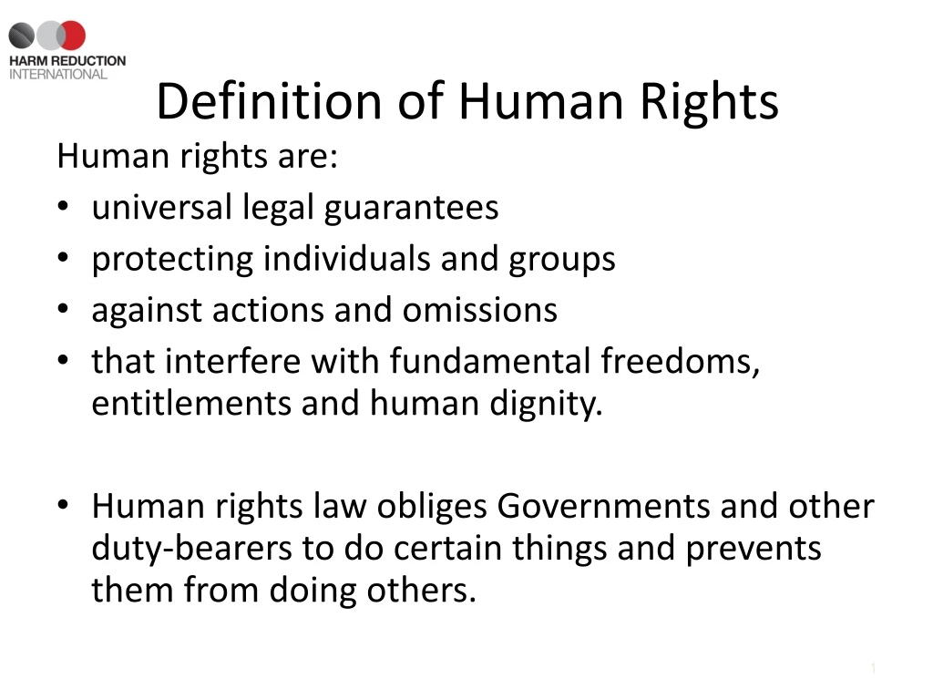 PPT - Definition of Human Rights PowerPoint Presentation, free download ...