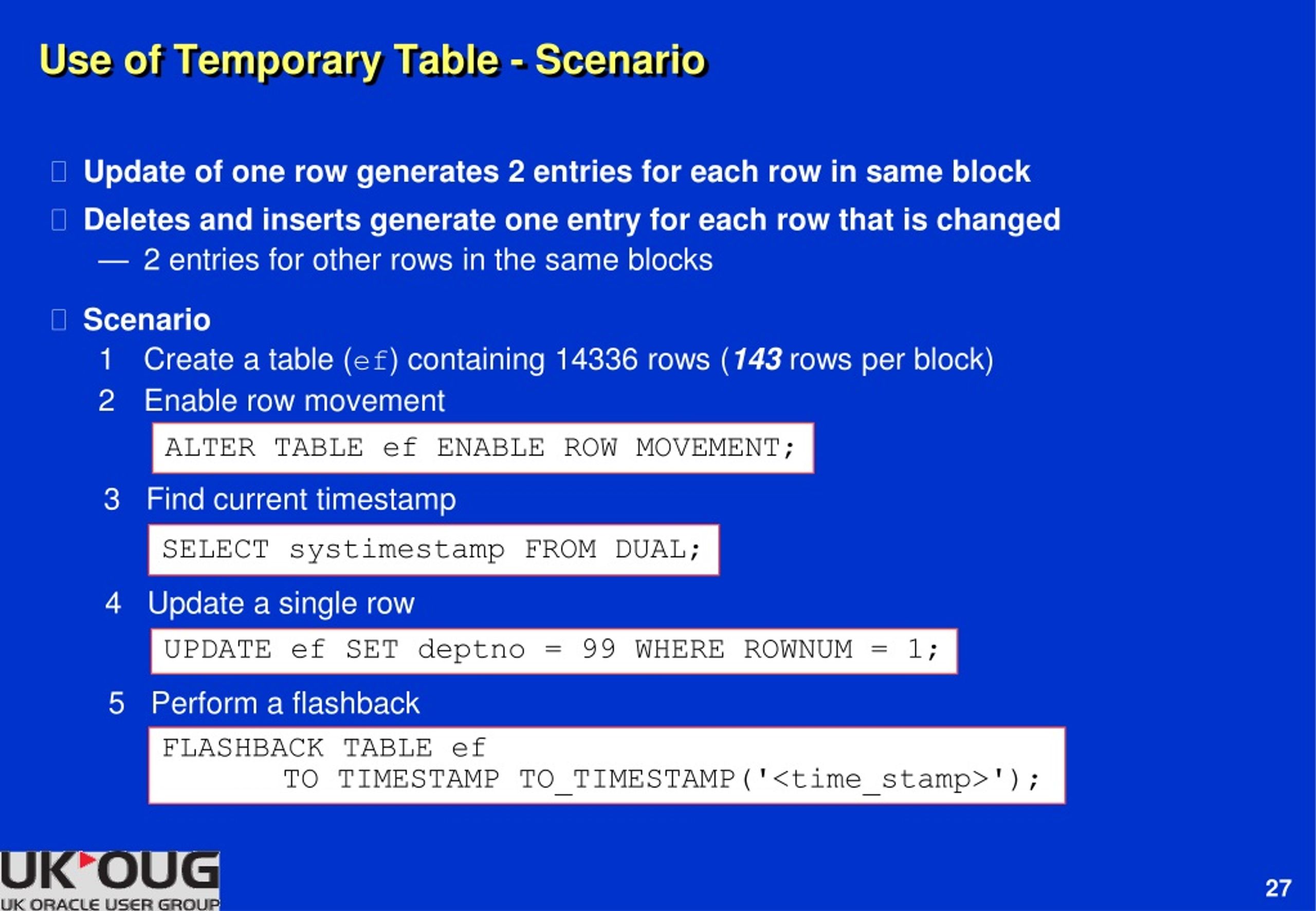 PPT Flashback Techniques for Oracle11g and Oracle12c PowerPoint