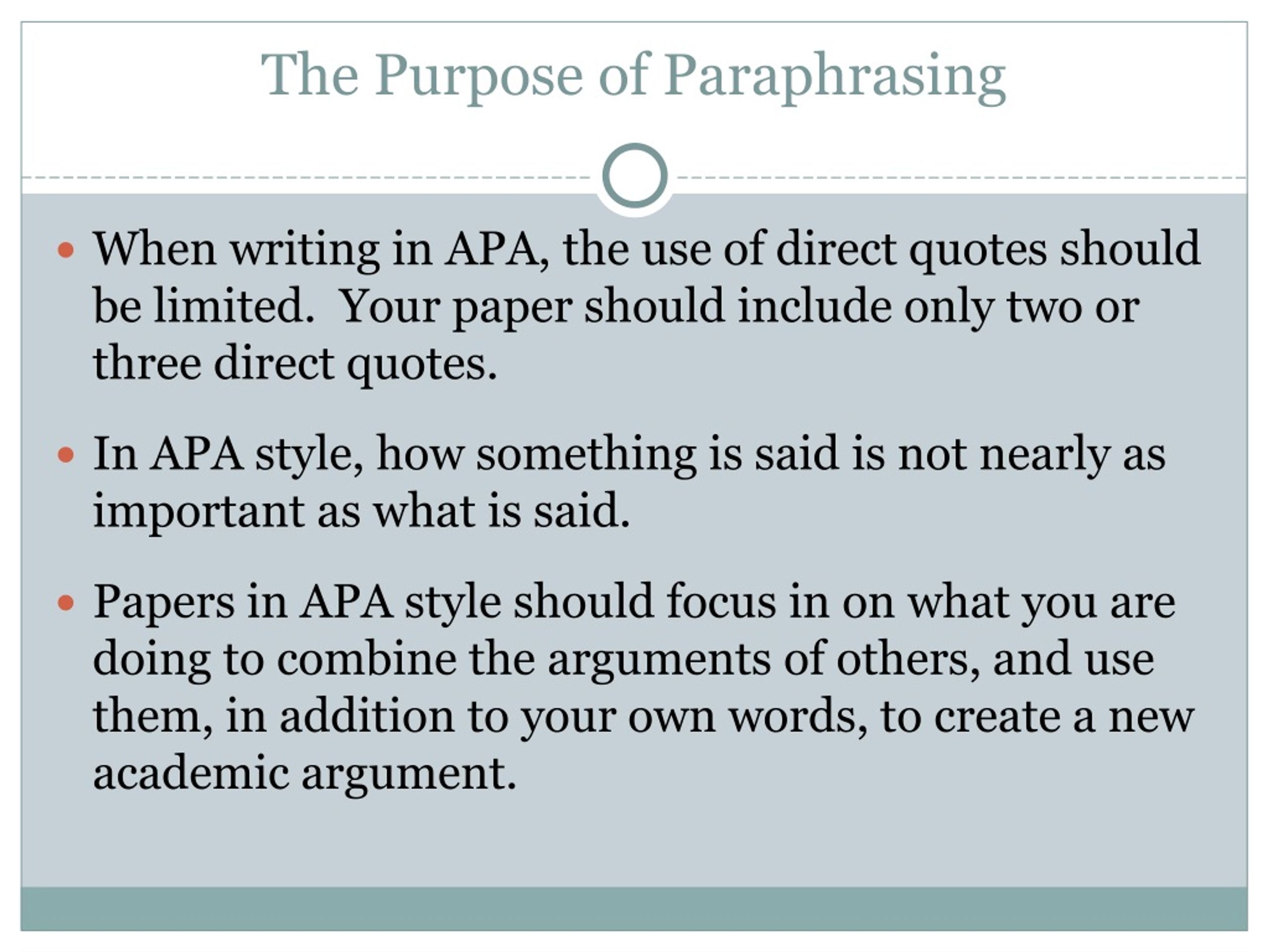 purpose of paraphrasing meaning