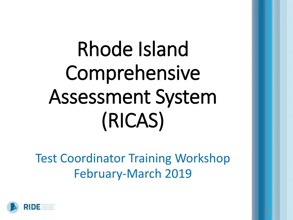 PPT Rhode Island Comprehensive Assessment System (RICAS) PowerPoint