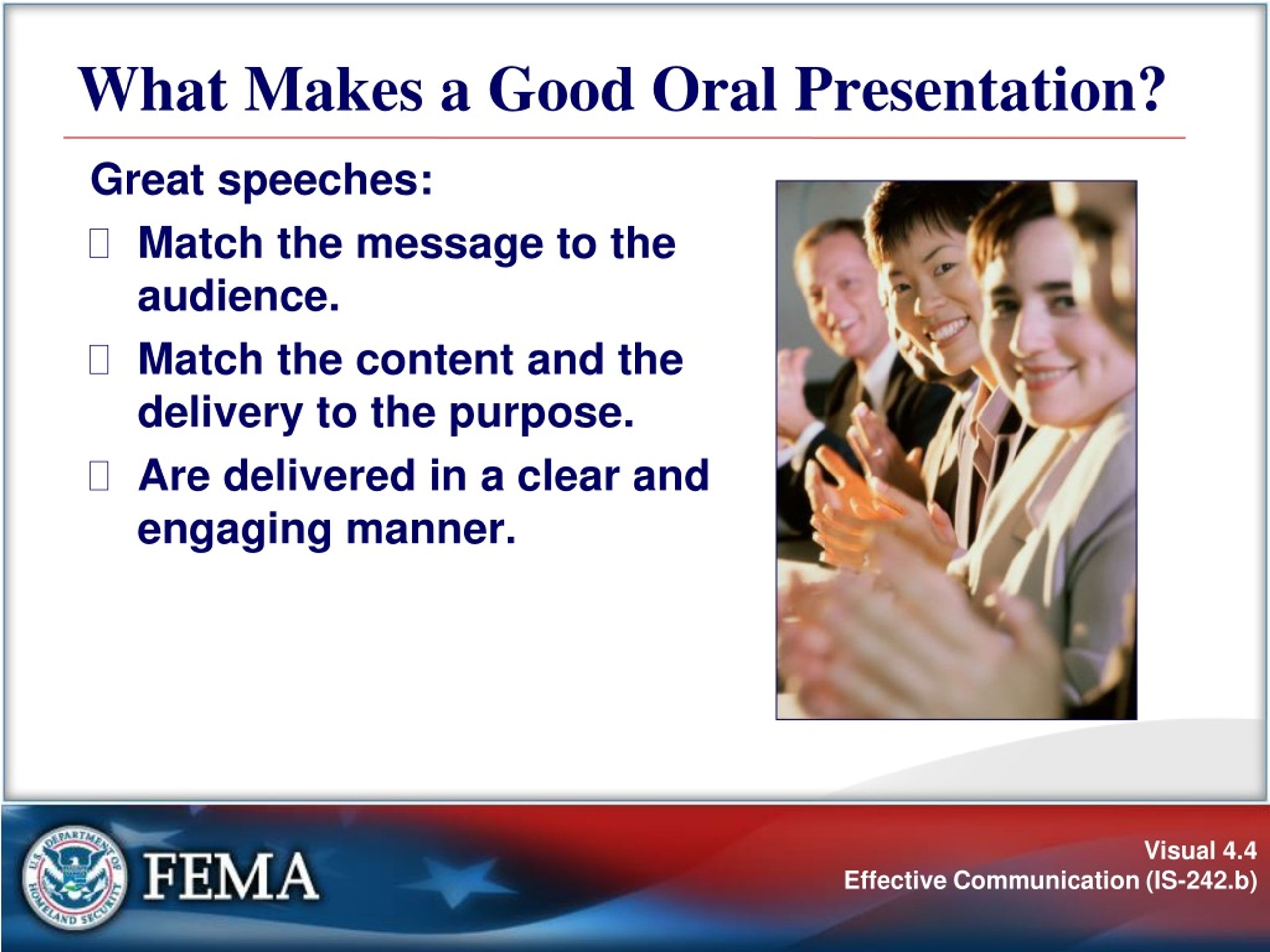 what makes a good oral presentation