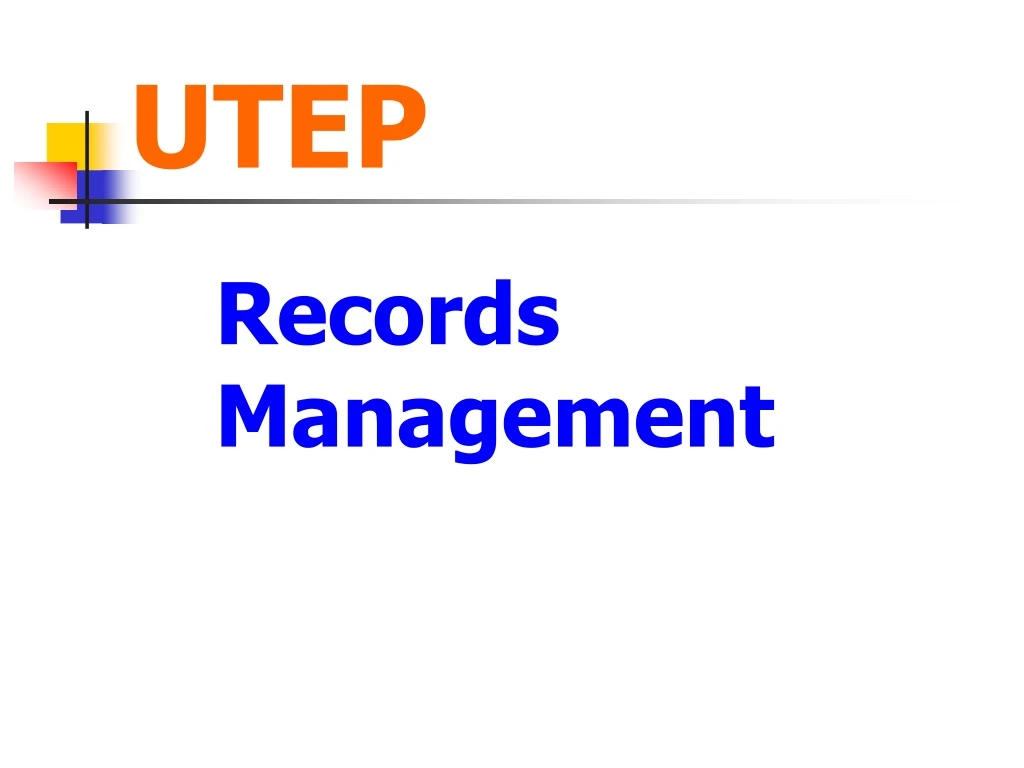 Utep Powerpoint Template PPT - UTEP Records Management PowerPoint Presentation, free download ...