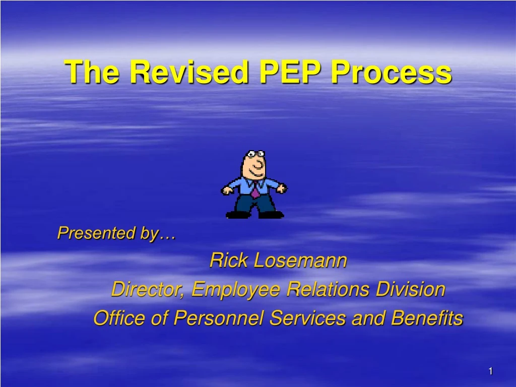 the revised pep process n.