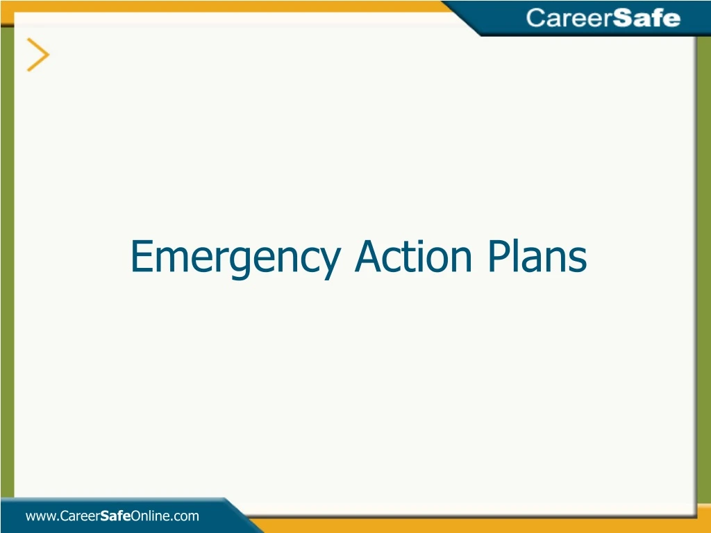 Ppt Emergency Action Plans Powerpoint Presentation Free Download Id 9072198