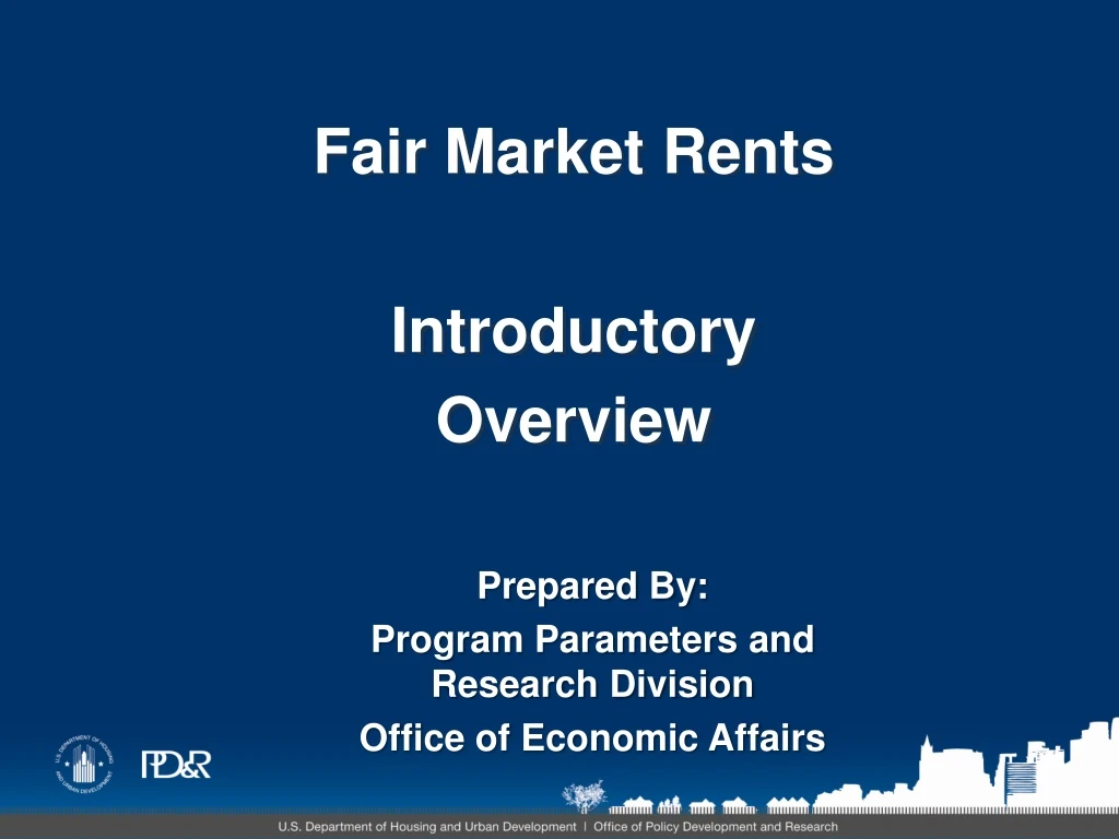 PPT Fair Market Rents Introductory Overview PowerPoint Presentation