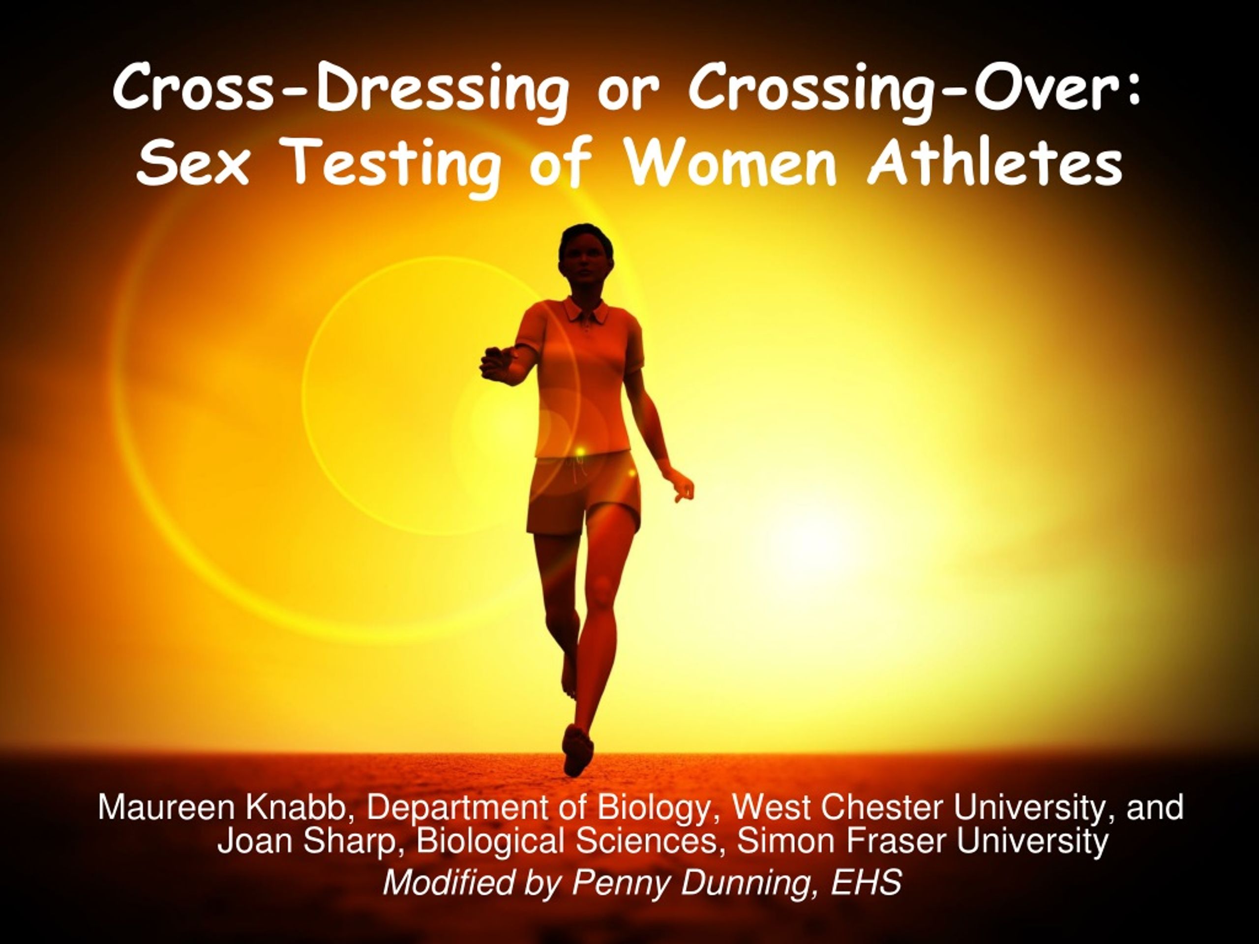 Ppt Cross Dressing Or Crossing Over Sex Testing Of Women Athletes Powerpoint Presentation 5468