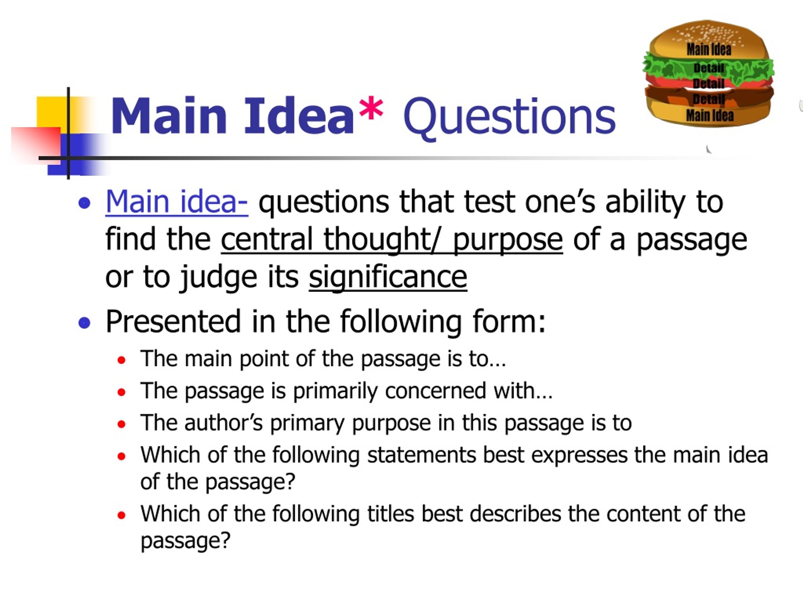 PPT - SAT Prep Reading Comprehension * PowerPoint Presentation, Free ...