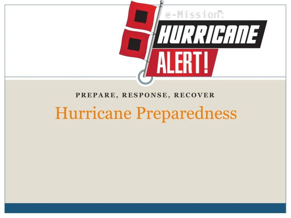 hurricane preparedness powerpoint presentation