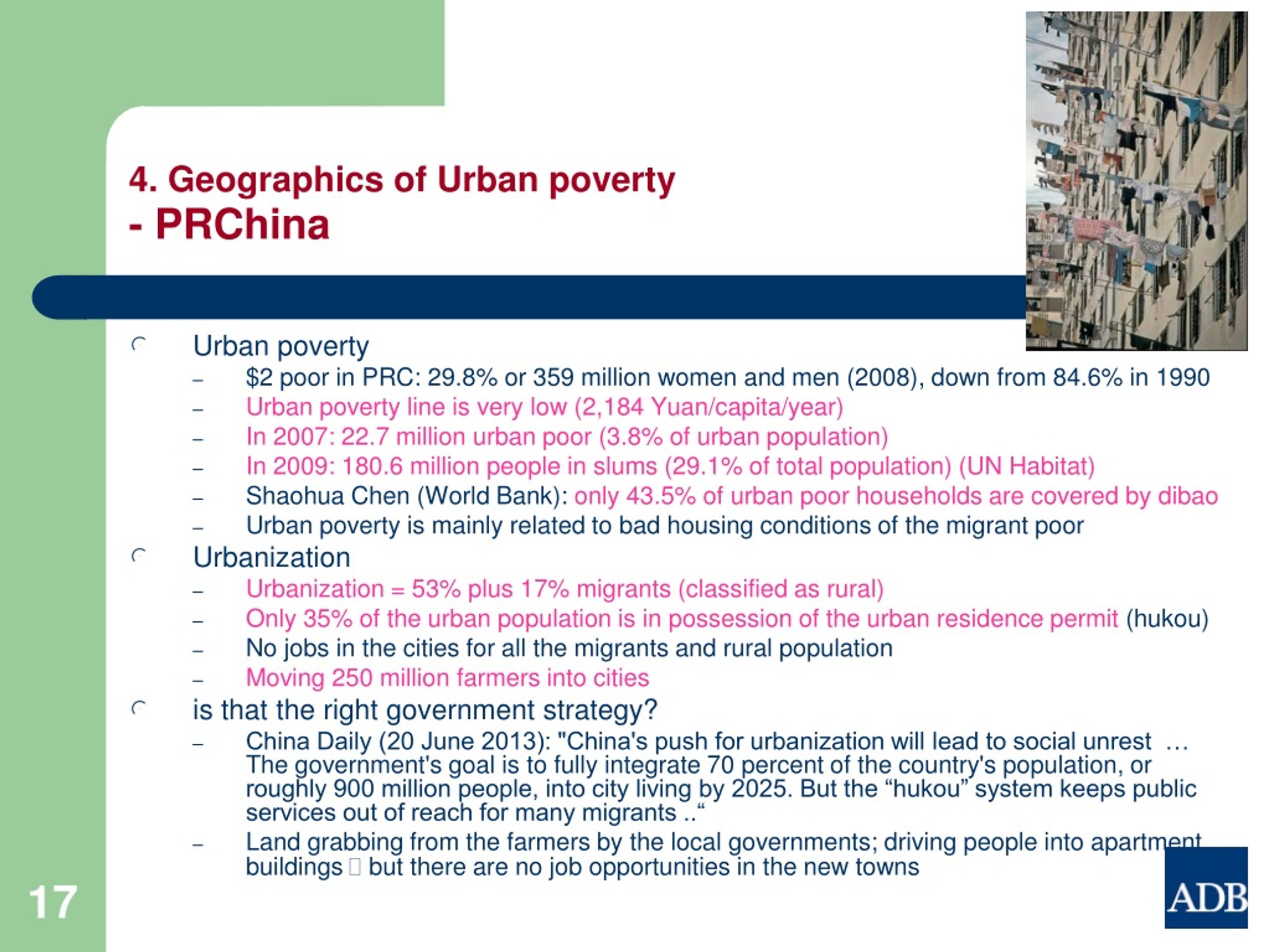 PPT - Urban Poverty In Asia Are The Poor The Future Of A More Inclusive ...