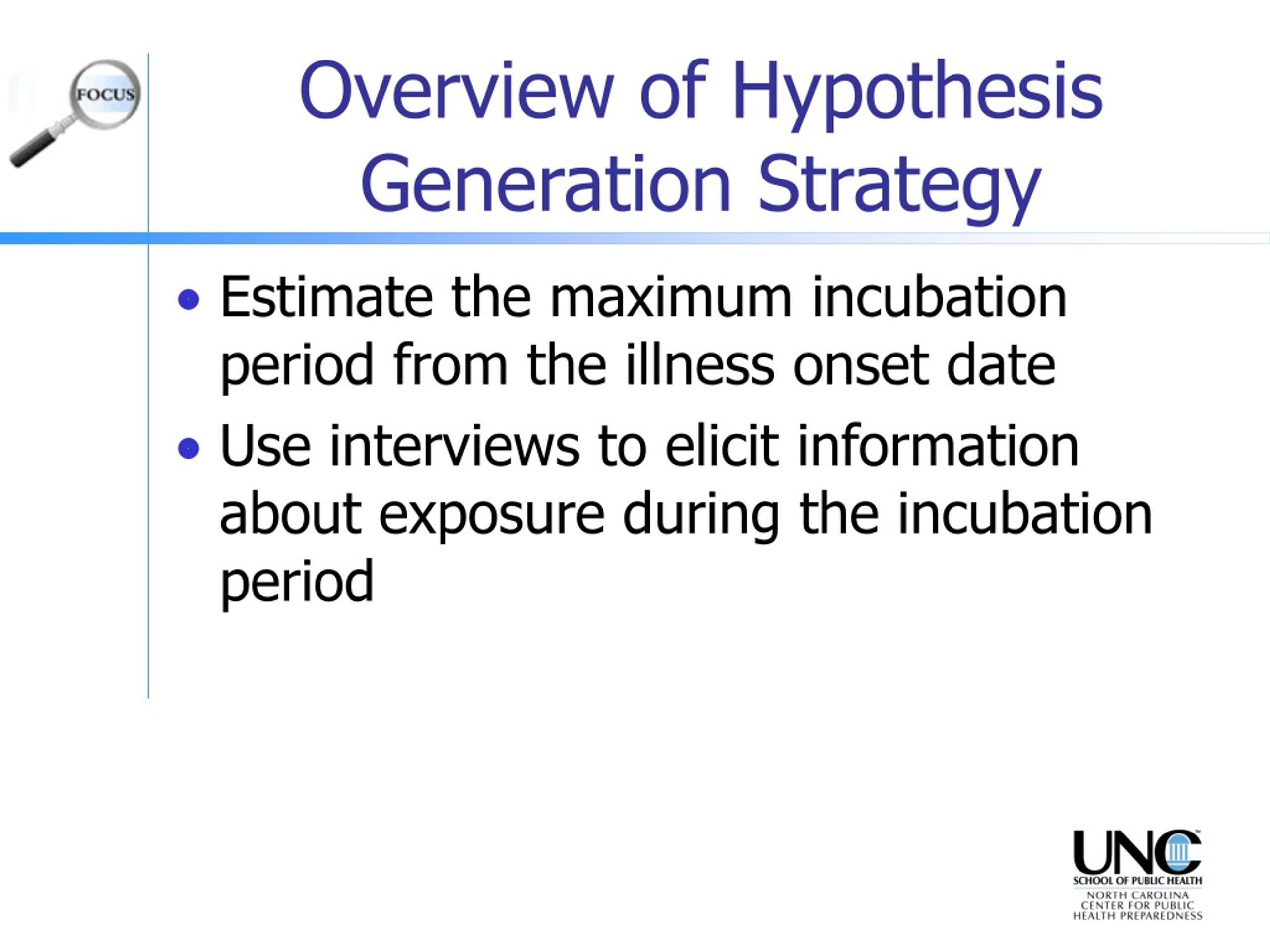 generation of hypothesis