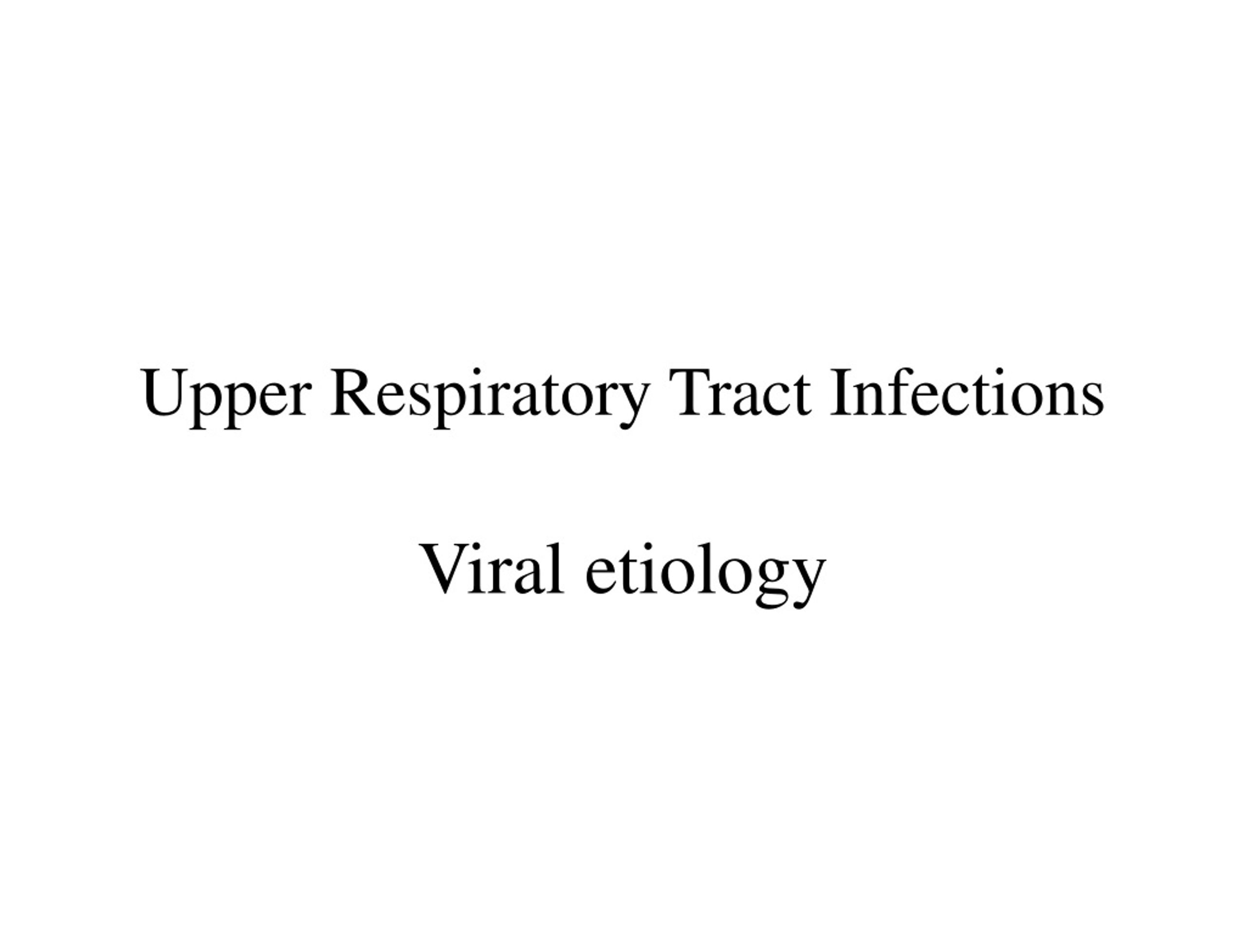 Ppt Upper Respiratory Tract Infections Powerpoint Presentation Free