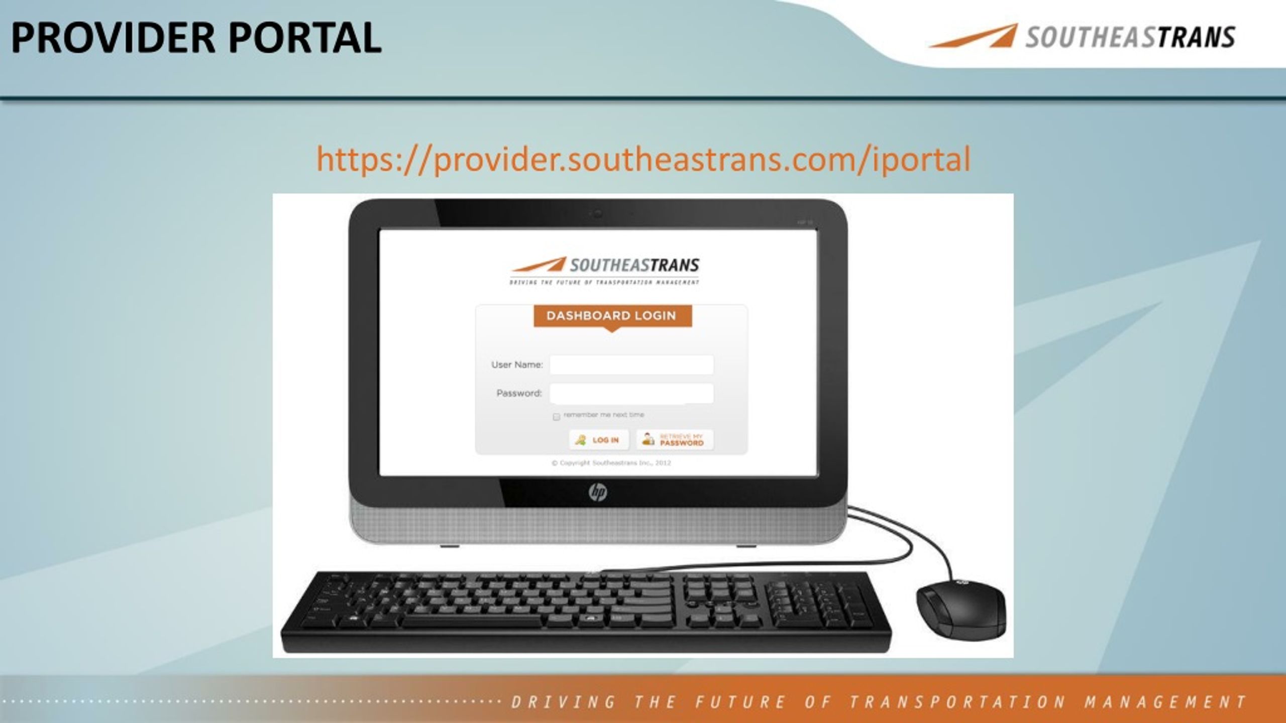 PPT Welcome To Southeastrans PowerPoint Presentation Free Download 