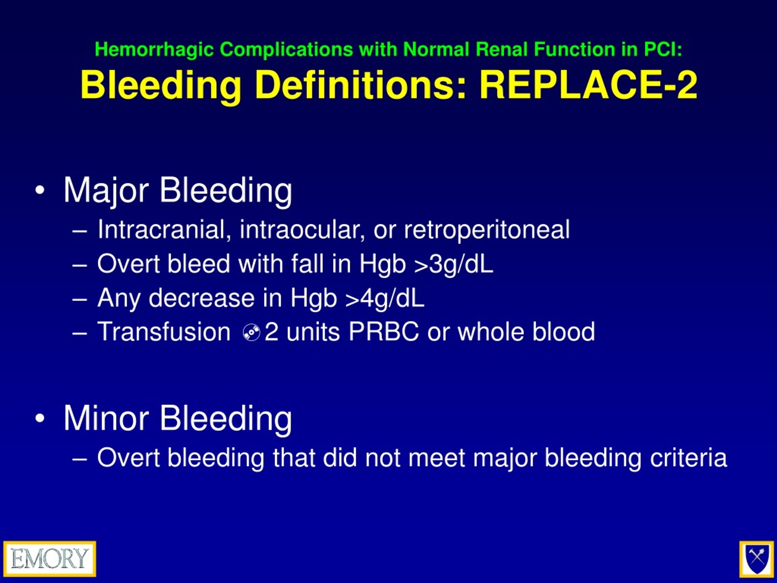 PPT - Comparison of Eptifibatide Plus Heparin vs. Bivalirudin in PCI ...