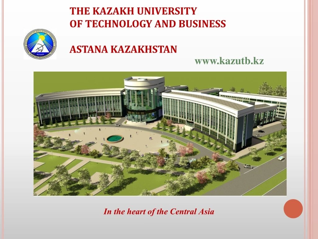 the kazakh university of technology and business astana kazakhstan n.