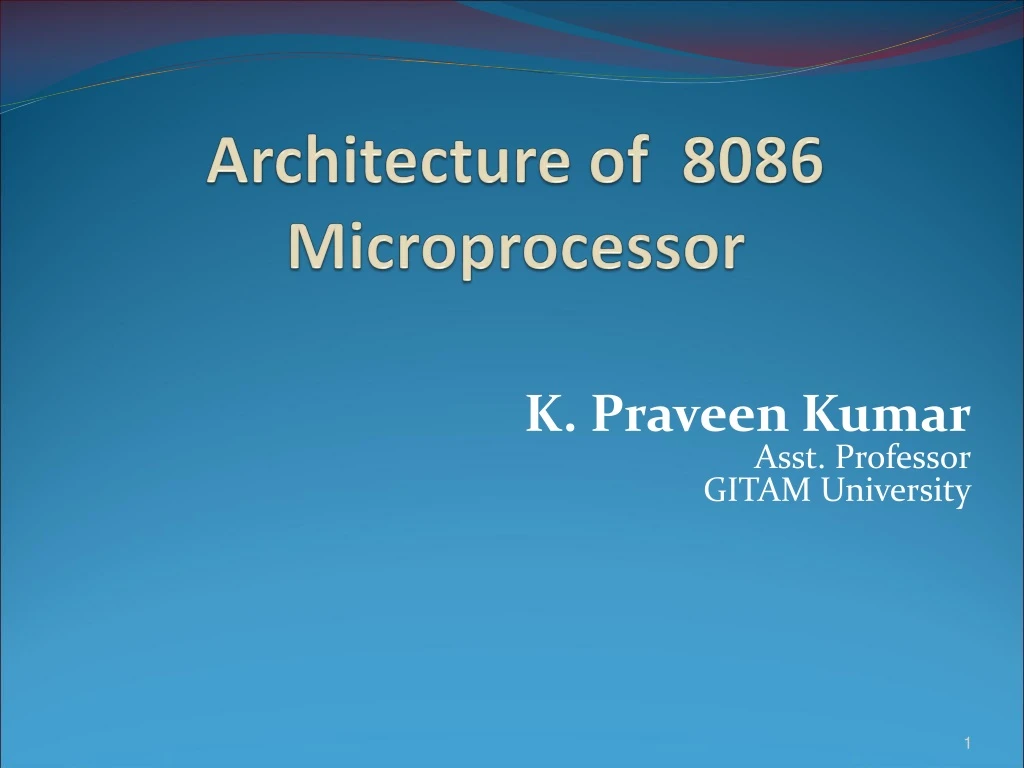 PPT - Architecture of 8086 Microprocessor PowerPoint Presentation, free ...
